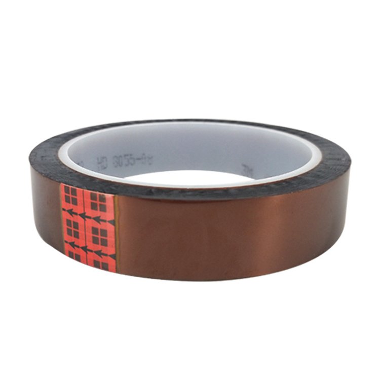 heat resist self adhesive gold finger PI tape amber silicone adhesive polyimide film tape
