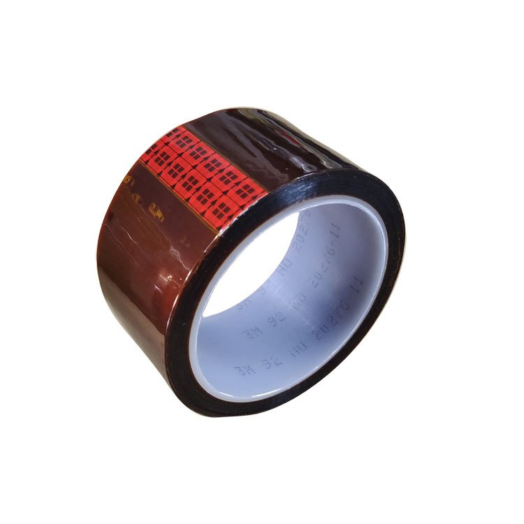 heat resist self adhesive gold finger PI tape amber silicone adhesive polyimide film tape