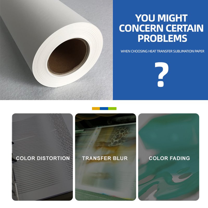 wholesale adhesive sublimation transfer printing paper roll 100gsm