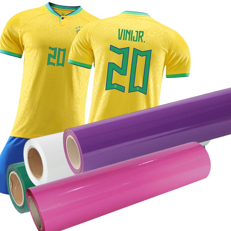 Cuttable Heat Transfer Pu Flex Stickly Adhesive Htv Vinyl Rolls For Heat Transfer Vinyl Sheets Film For T-Shirt
