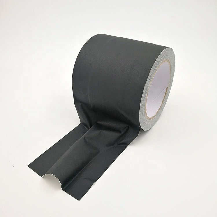 Quick adhesion easily hand-tear single side black and yellow strips tunnel cables secure cable protection tape