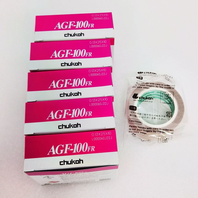 AGF-100FR Japan original CHUKOH FLO Adhesive Tape For Heat sealing machine,0.13*13mm*10m