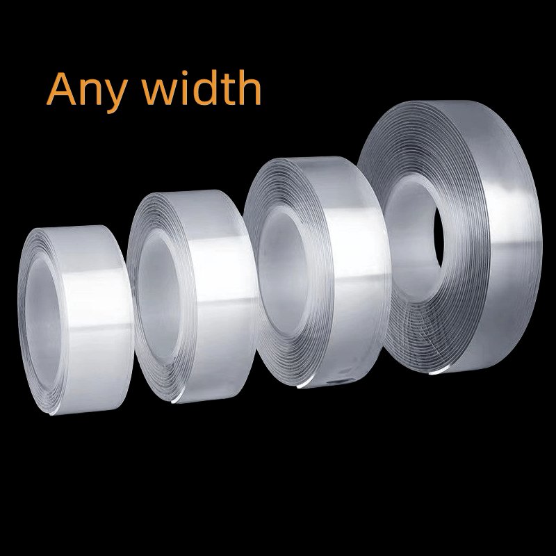 Double Sided Washable Adhesive Tape Strong Viscosity Transparent Self Adhesive Rug Carpet Gel Nano Tape