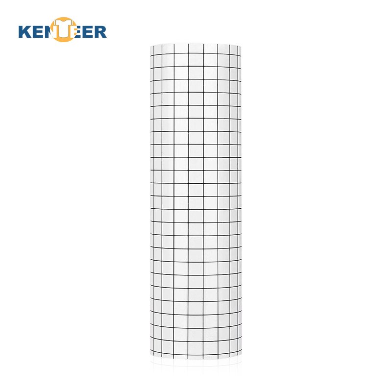 Clear Vinyl Transfer Paper Tape Roll-Alignment Grid Application Tape for Self Adhesive Vinyl Tape for Signs Windows Stickers