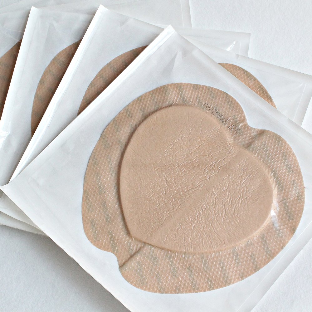 Medical Heart Shape Wound Care Dressing Sacral Foam Dressing Silicone Foam Adhesive Dressing For Sacrum