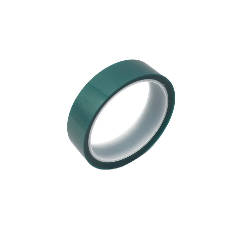 Green PET Film Coated Polyester Jumbo Roll Masking Tape 10mm Single-Sided Heat-Resistant Strong Pressure Sensitive Single-Sided
