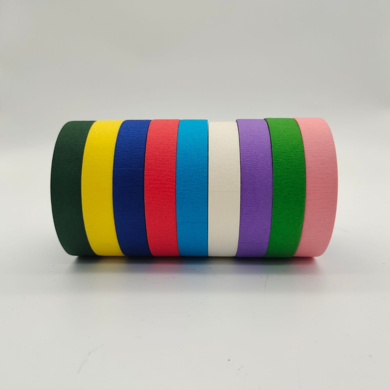 Wholesale white yellow black in high viscosity pre taped masking paper adhesive tape for car spray paint