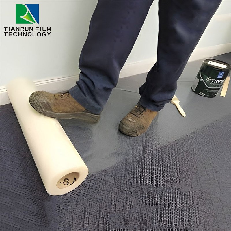 60 micron self adhesive temporary protective film carpet cover protector roll