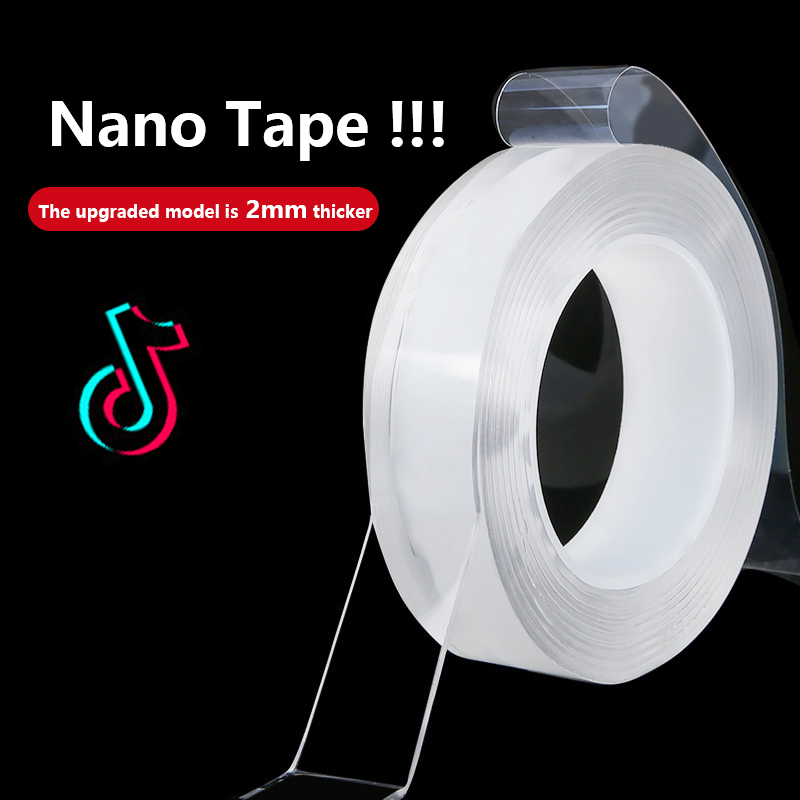 Custom Pop-up Package Double-Sided Cleanable Reusable Transparent Removable No Residual Adhesive Fixing Acrylic Nano Tape