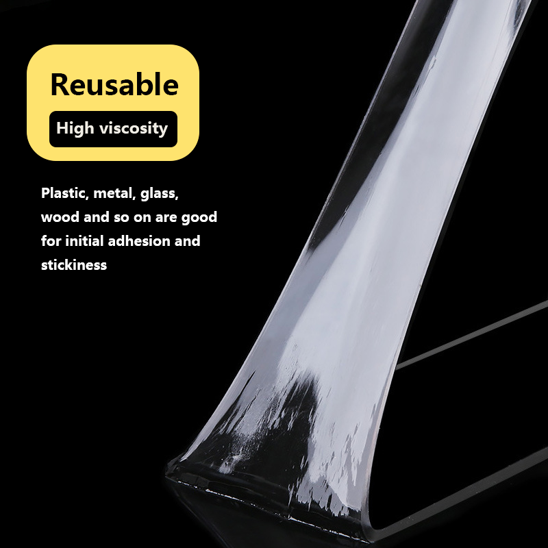 Custom Pop-up Package Double-Sided Cleanable Reusable Transparent Removable No Residual Adhesive Fixing Acrylic Nano Tape