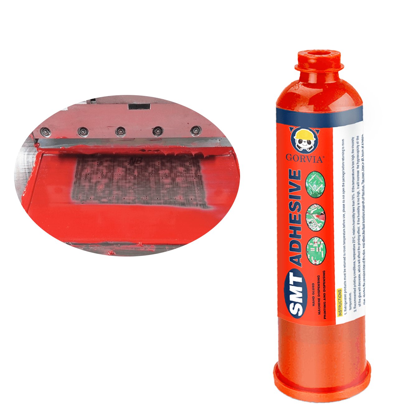 Adhesives & Sealants High Heat and Moisture Resistant SMT Red Adhesive