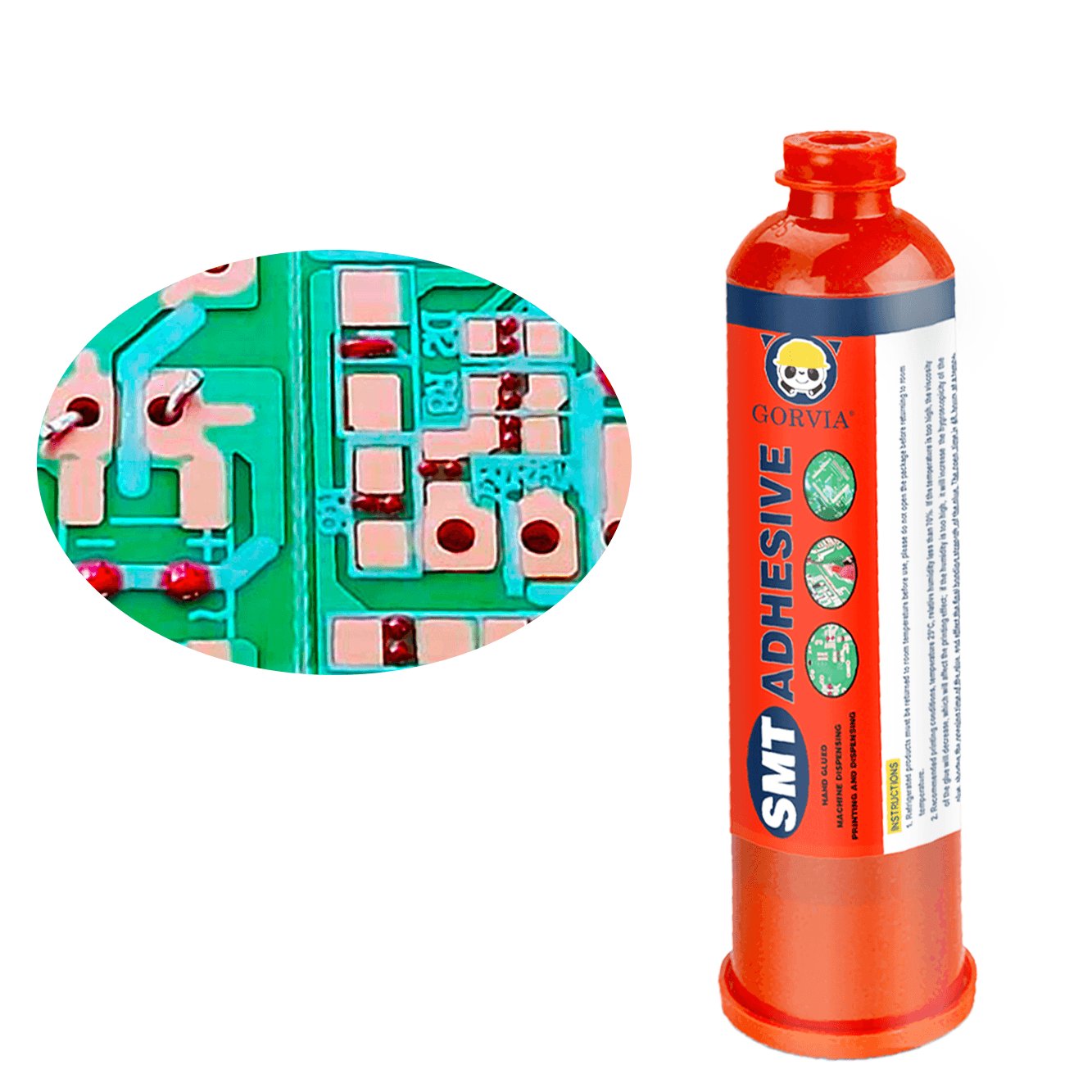 Adhesives & Sealants High Heat and Moisture Resistant SMT Red Adhesive