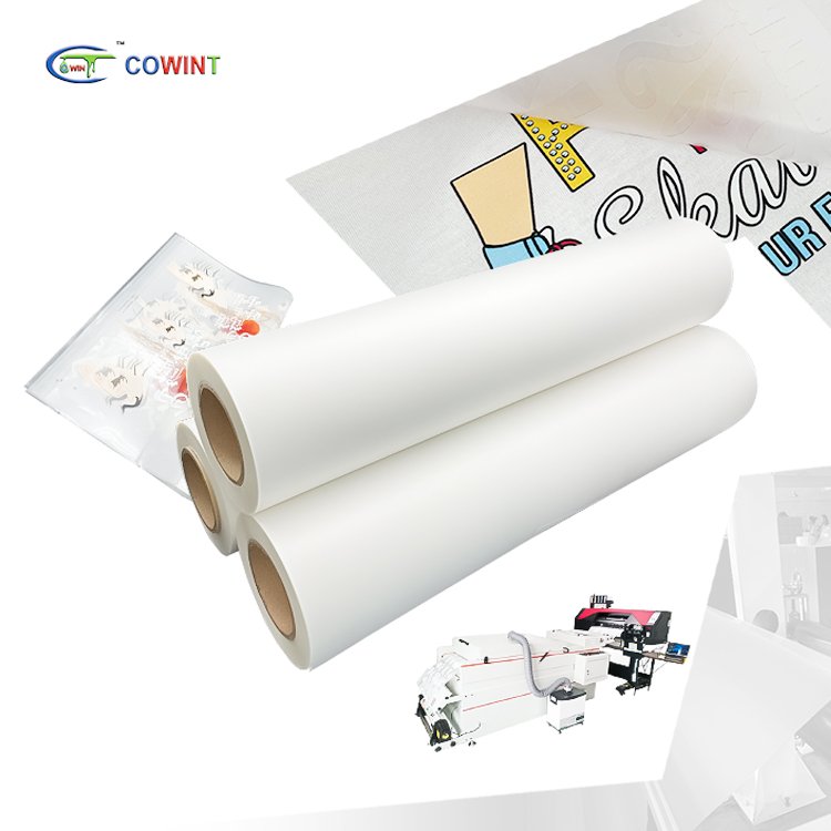 Cowint Wholesale a3 Adhesive Sticker Film Transfer Pet Film Printing DTF Film For DTF Printer recyclable