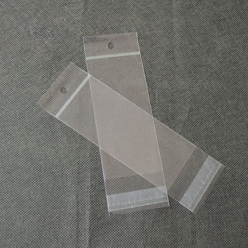 High Transparent Plastic BOPP Cellophane Self Adhesive Poly Bag Cardboard OPP header bags