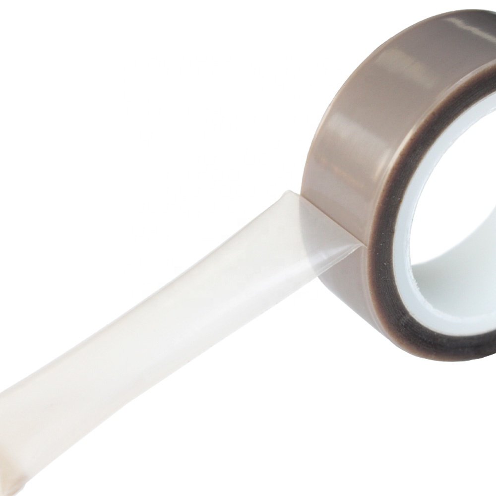 3- High Temperature Heat Resistant Soft Surface No-residual PTFE Film with Silicone Glue Skived PTFE Self Adhesive Tape