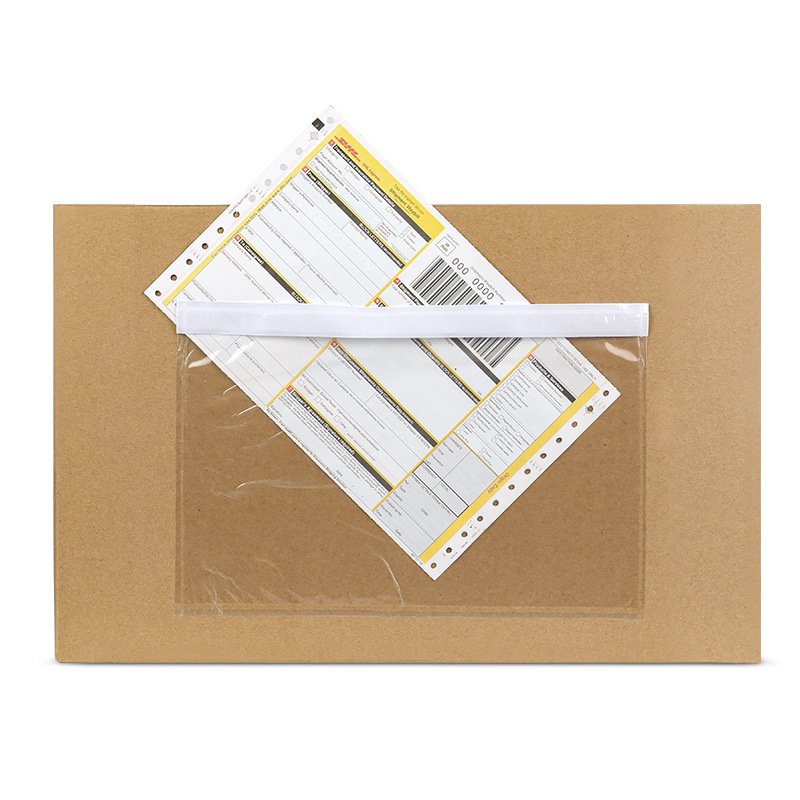 Dhl Clear Plastic Self Adhesive Shipping Label Packing Slip Envelope Pouches