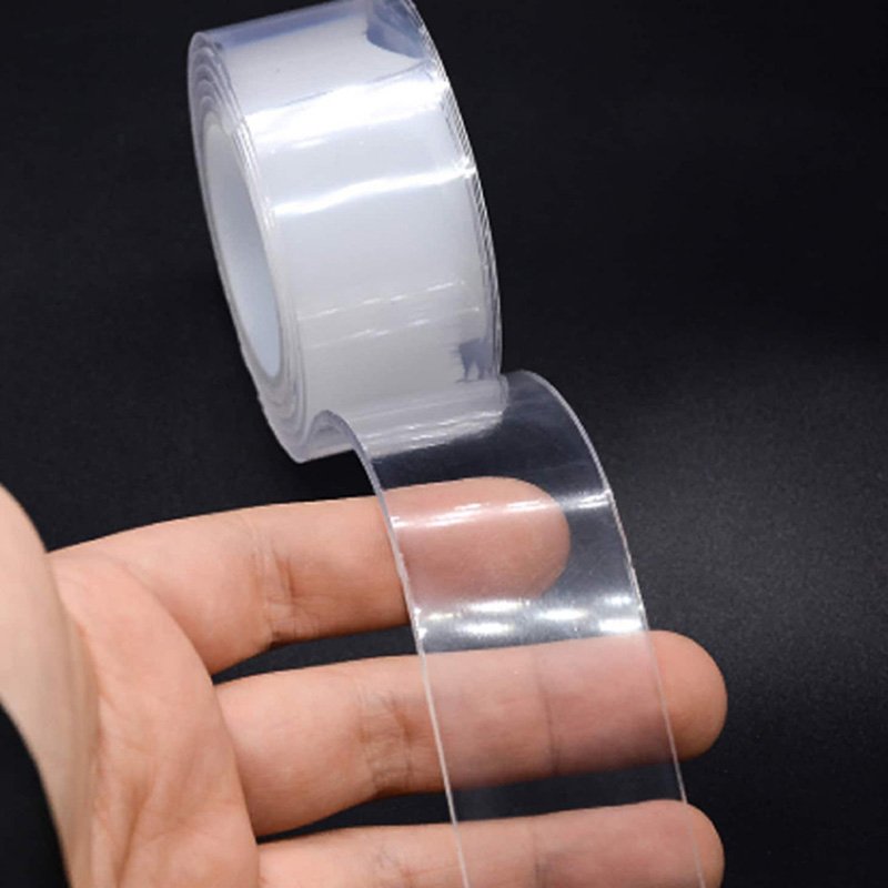 Self Adhesive Washable Waterproof Double Sided Reusable Adhesive 5M 50Mm 3 Cm Rolls Set Grip Foam Wide Pu Nano Tape Supplier