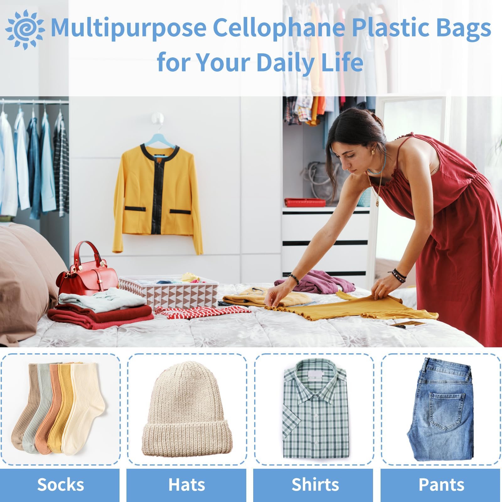 Factory Direct Sale Cellophane Clear Adhesive Packing Idpe Opp Self Adhesive Transparent Clear Plastic Bag