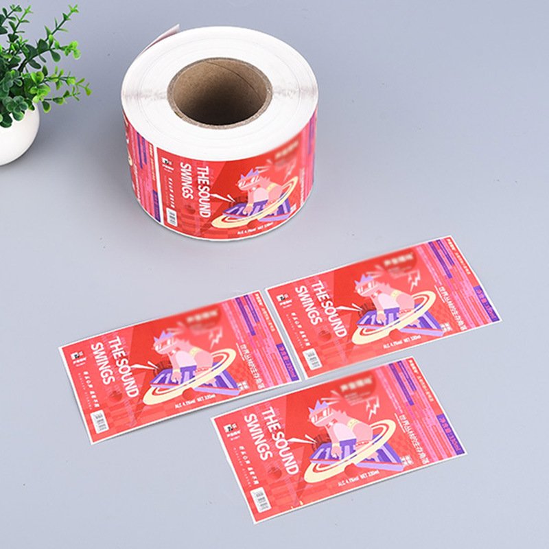 Hot Selling Self Adhesive Cosmetic Tags Customizable Waterproof Two-Layer Label Sticker Made of Vinyl and Paper for Packaging