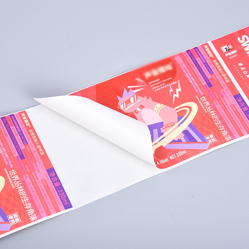 Hot Selling Self Adhesive Cosmetic Tags Customizable Waterproof Two-Layer Label Sticker Made of Vinyl and Paper for Packaging