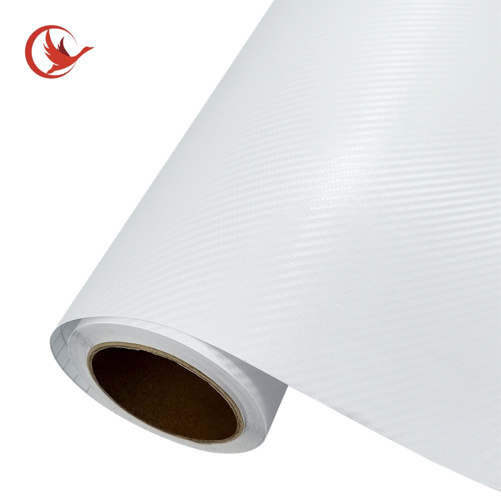 Carbon fiber cold pressed film Printable vinyl adhesive PVC cold laminated film Self adhesive vinyl cold laminated film