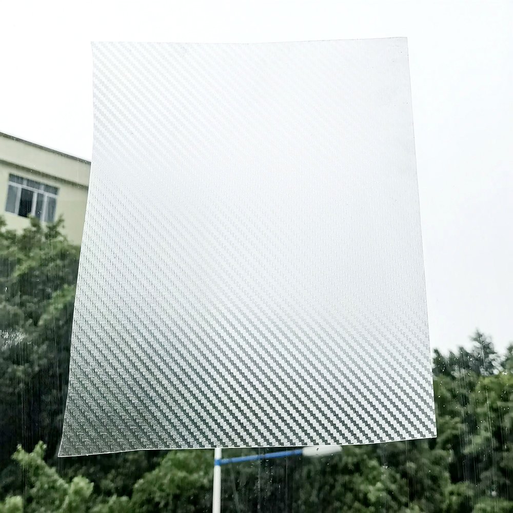 Carbon fiber cold pressed film Printable vinyl adhesive PVC cold laminated film Self adhesive vinyl cold laminated film