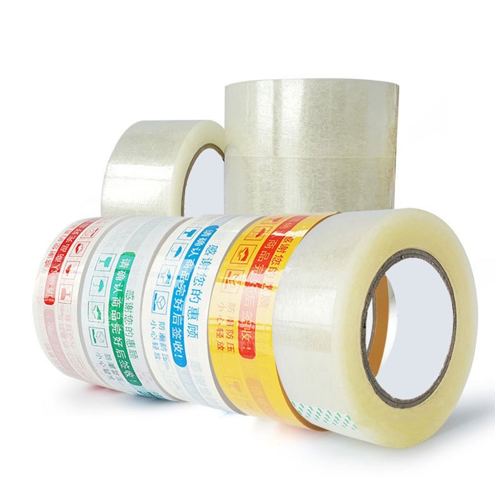 Transparent OPP Super Strong Cardboard Boxes Packaging Clear Adhesive Tape Cheaper Hotmelt Bopp Fragile Packing Tape