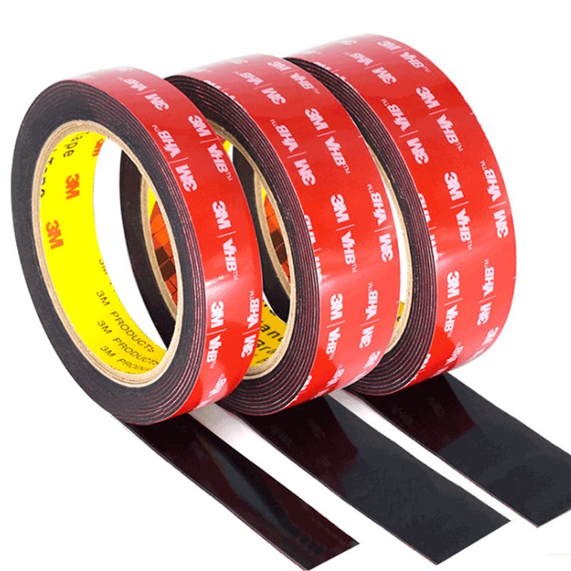 Die cut foam tape double sided 1.1mm vhb tape 5952 Black acrylic double sided foam tape