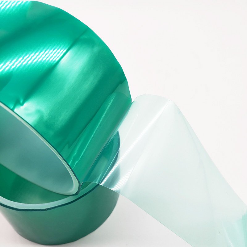 Good Price High Temperature Resistant Green Single Sided Adhesive PET Tape For Powder Coat Masking