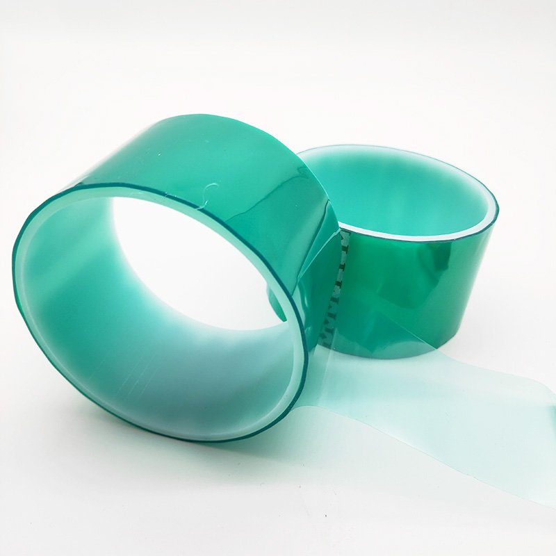 Good Price High Temperature Resistant Green Single Sided Adhesive PET Tape For Powder Coat Masking