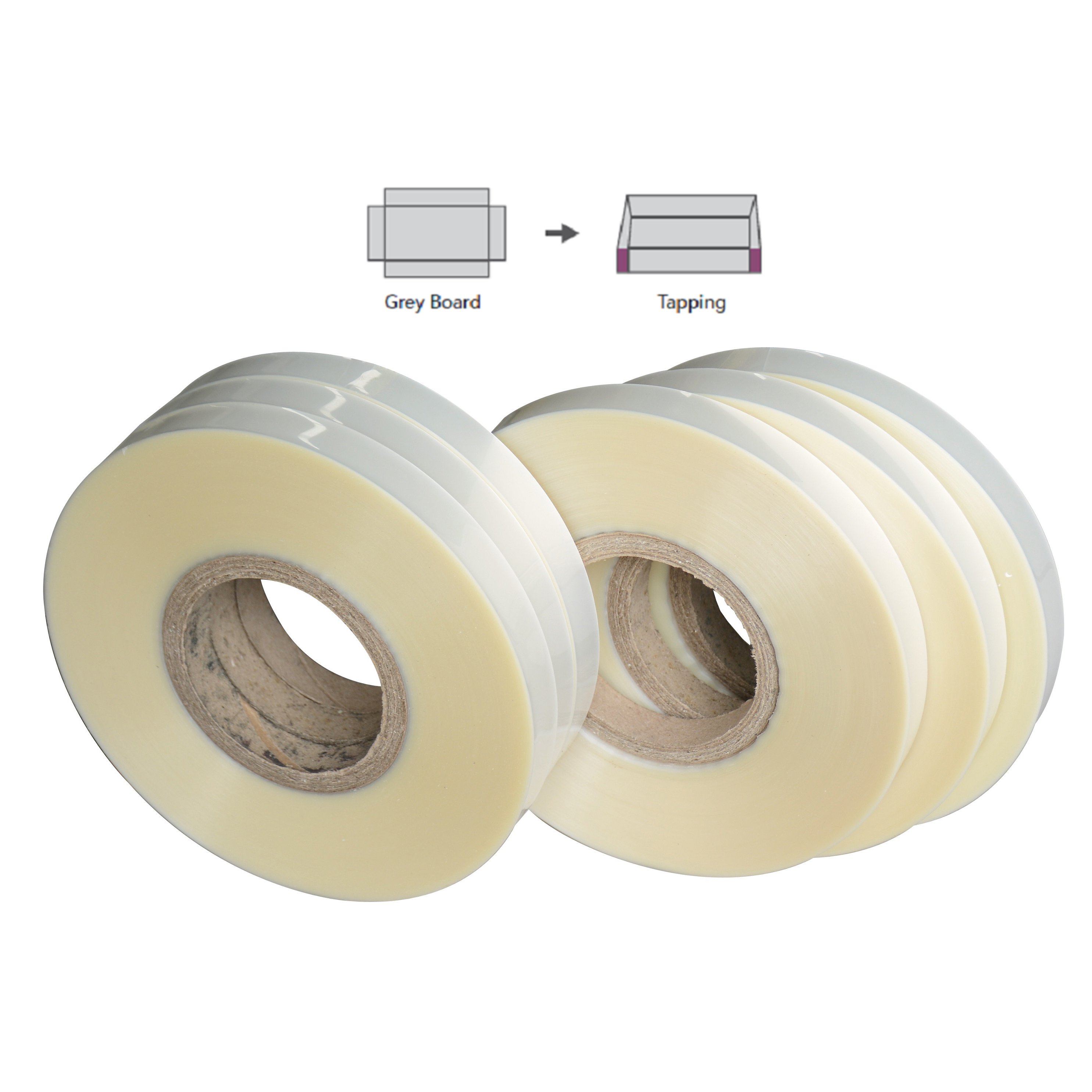 Hot PET Tape / PET Pasting Tape For Pasting Box Four Corner