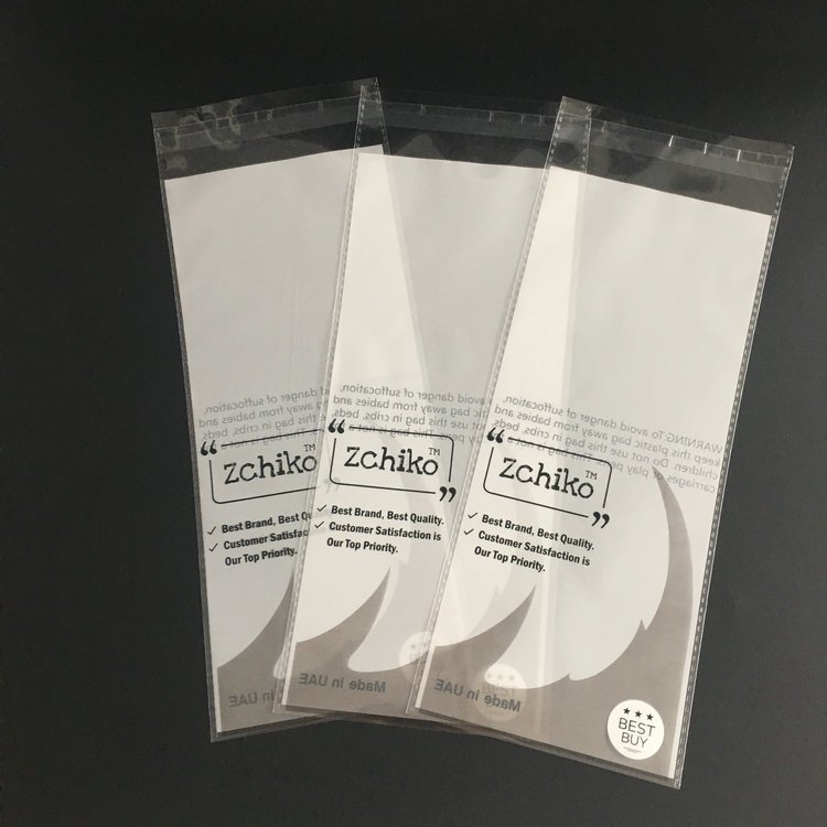 Wholesale Different Size Clothing Socks Underwear Self-Adhesive Seal Packaging OPP Plastic Bag With Custom Logo