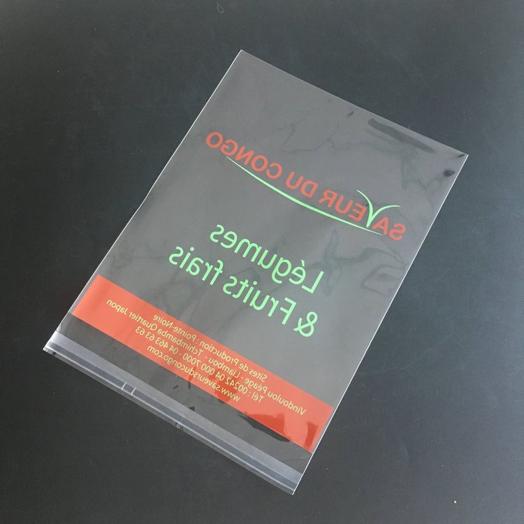 Wholesale Different Size Clothing Socks Underwear Self-Adhesive Seal Packaging OPP Plastic Bag With Custom Logo