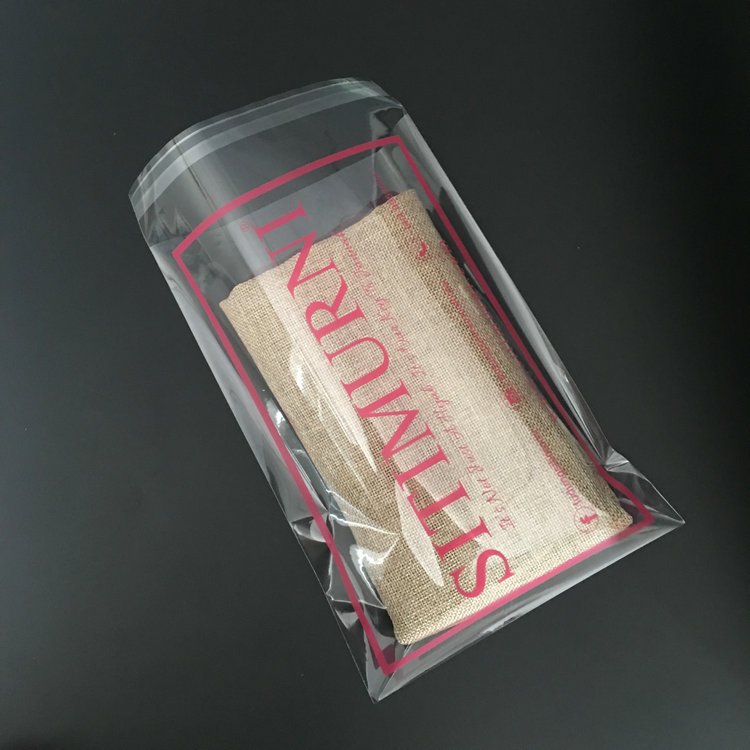 Wholesale Different Size Clothing Socks Underwear Self-Adhesive Seal Packaging OPP Plastic Bag With Custom Logo