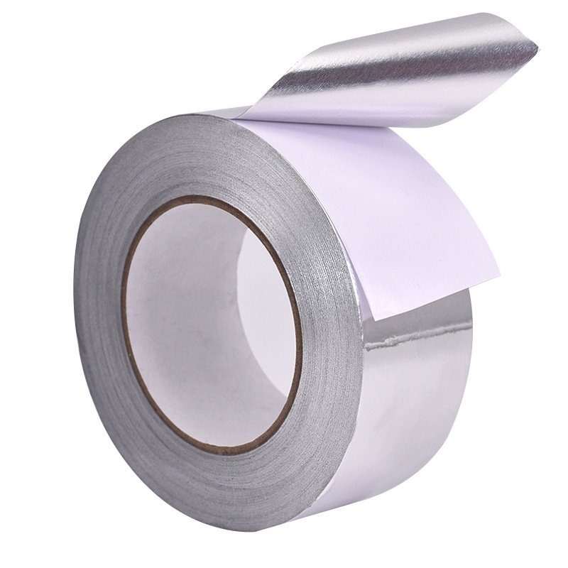 Industrial HVAC Aluminium 43U Solvent Sealing Self Adhesive Fireproof Aluminum Foil Tape