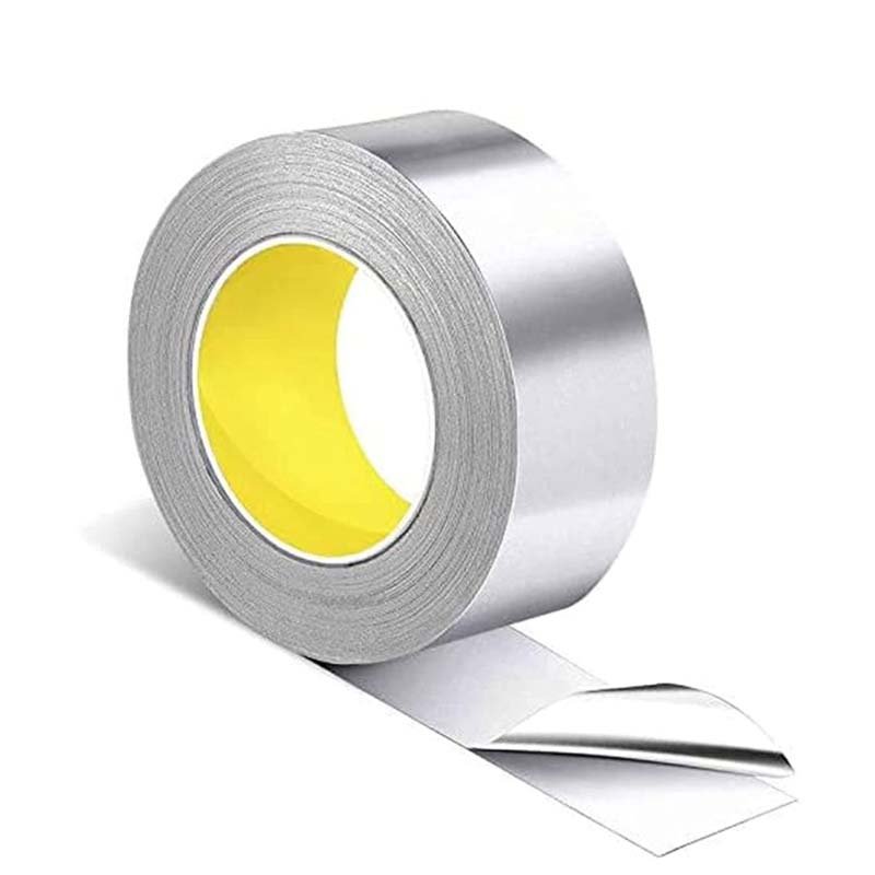 Industrial HVAC Aluminium 43U Solvent Sealing Self Adhesive Fireproof Aluminum Foil Tape