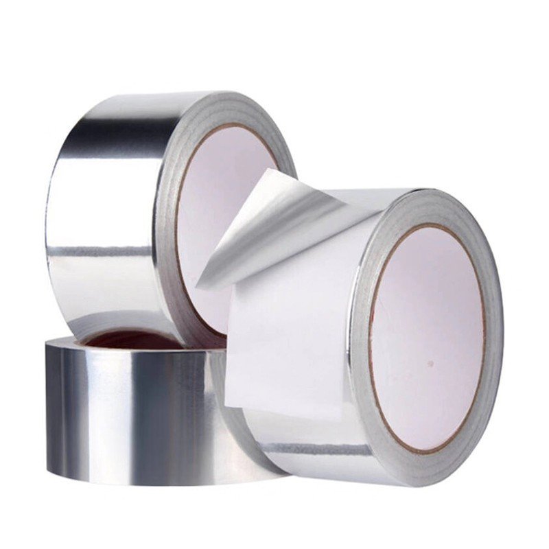 Industrial HVAC Aluminium 43U Solvent Sealing Self Adhesive Fireproof Aluminum Foil Tape