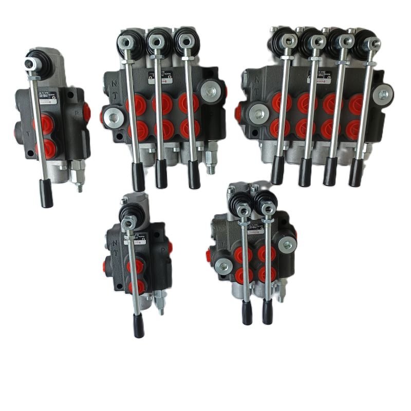 1P40 2P40 3P40 4P40 Hydraulic Multiple Monoblock Valve For Tractor Directional Control Valve 12v p40 electric hydraulic valve
