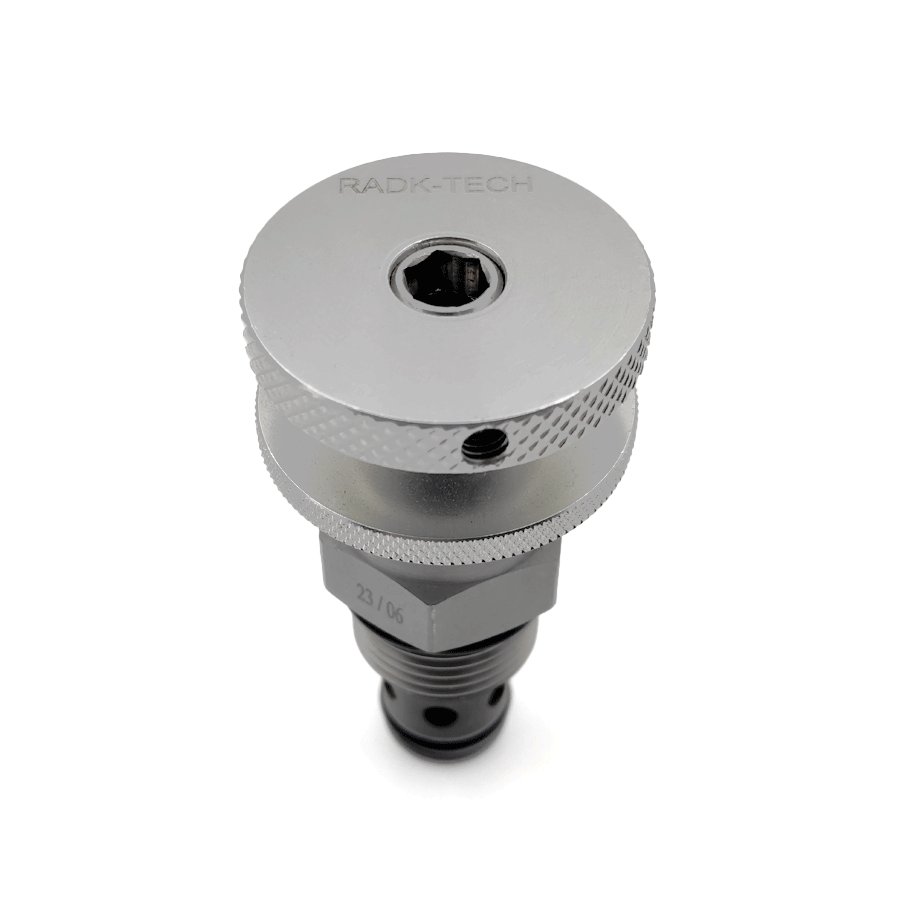 Hydraulic Flow Controls Non-compensated Needle Valve Standard Adjustment variable orifice Threaded Cartridge Valve RADK NV10-20
