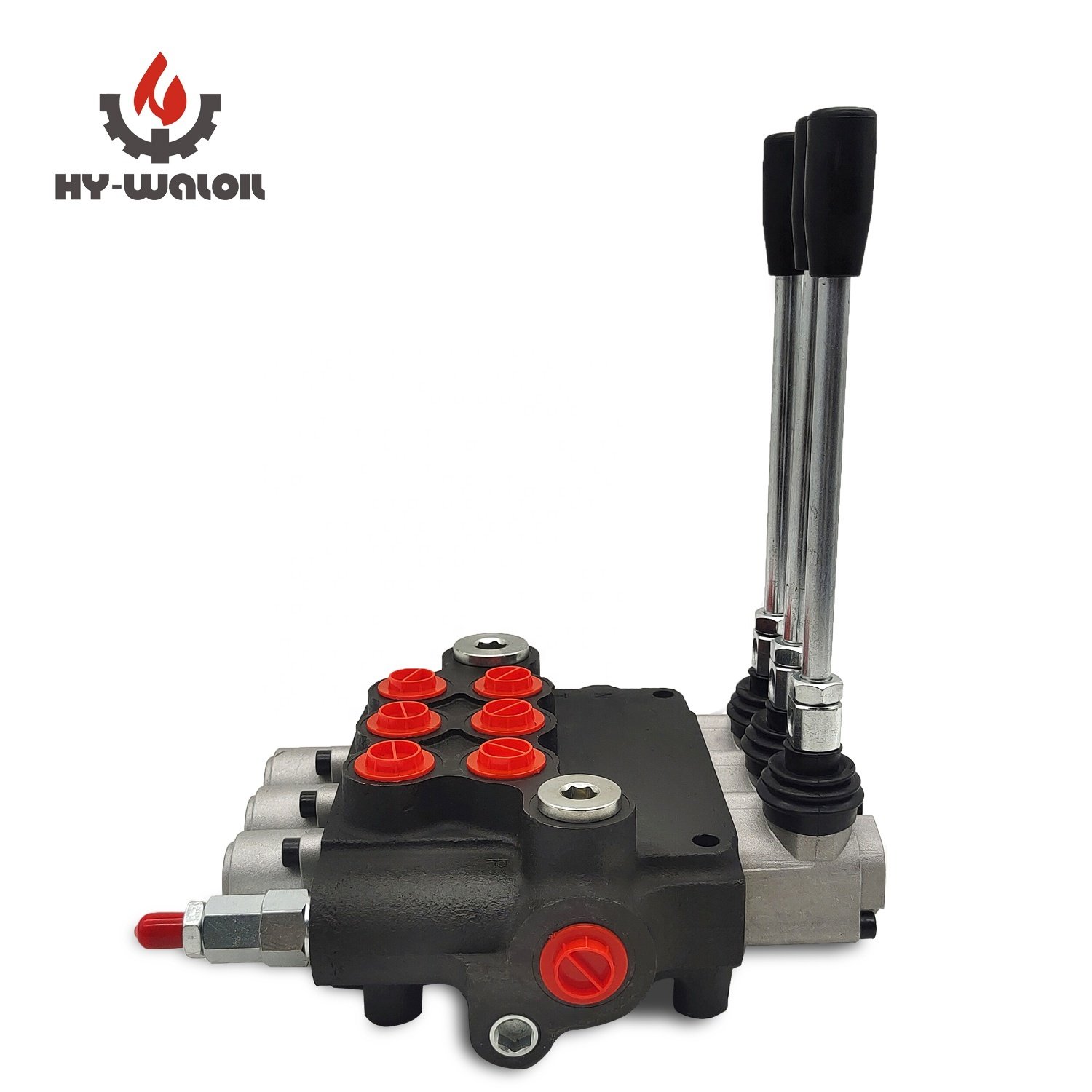 Hy-Waloil 250bar P80 3 Spool High-Performance Monoblock Directional Control Valve Hydraulic Distributor