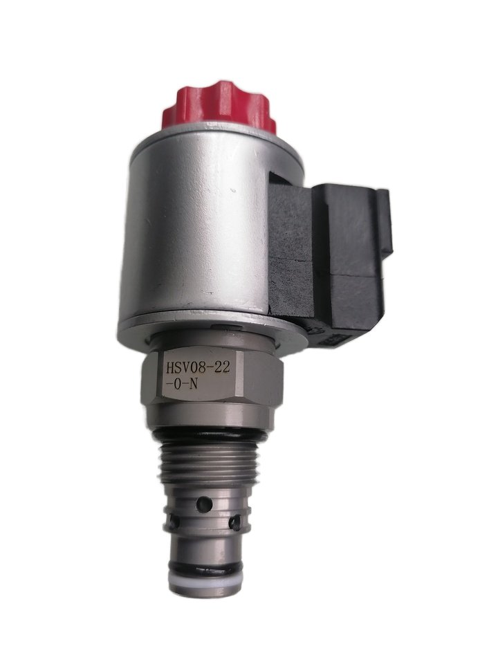 Poppet Normally closed 2 Position 2 Way Solenoid leakless Double Lock HSV08-28 High Pressure Threaded cartridge hydraulic valve