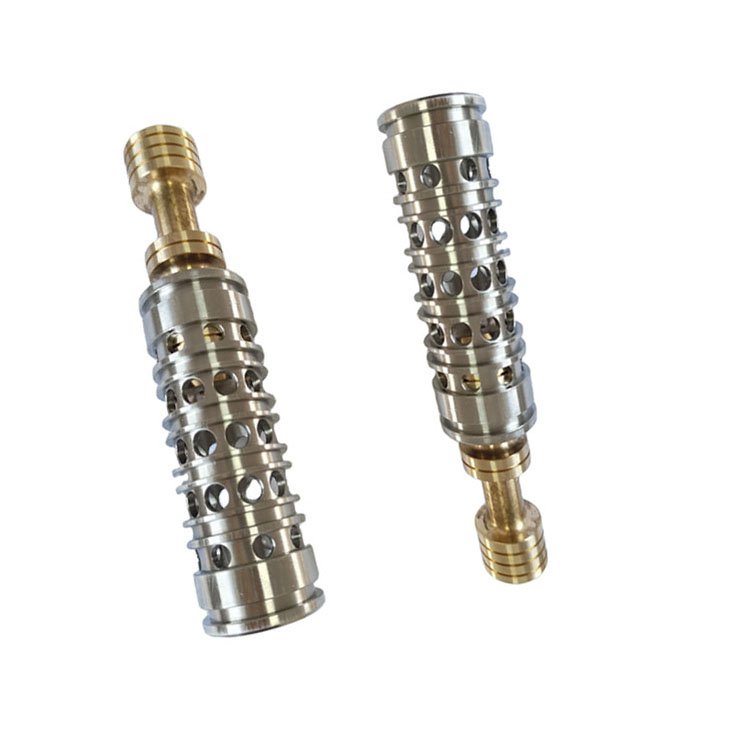 CNC Machining Hydraulic Excavator Spare Parts Brass Valve Core and Valve Sleeve