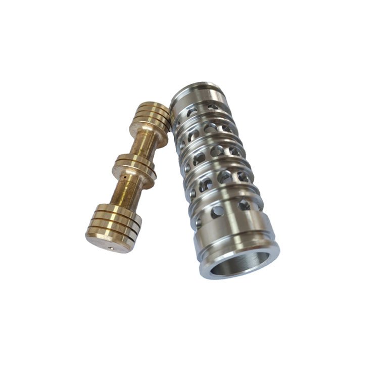 CNC Machining Hydraulic Excavator Spare Parts Brass Valve Core and Valve Sleeve