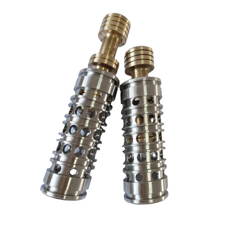 CNC Machining Hydraulic Excavator Spare Parts Brass Valve Core and Valve Sleeve