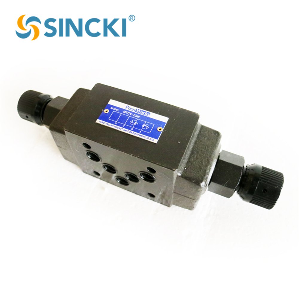 Yuken Type MTCV-03 Modular Hydraulic Check Throttle Valve Flow Control Valve