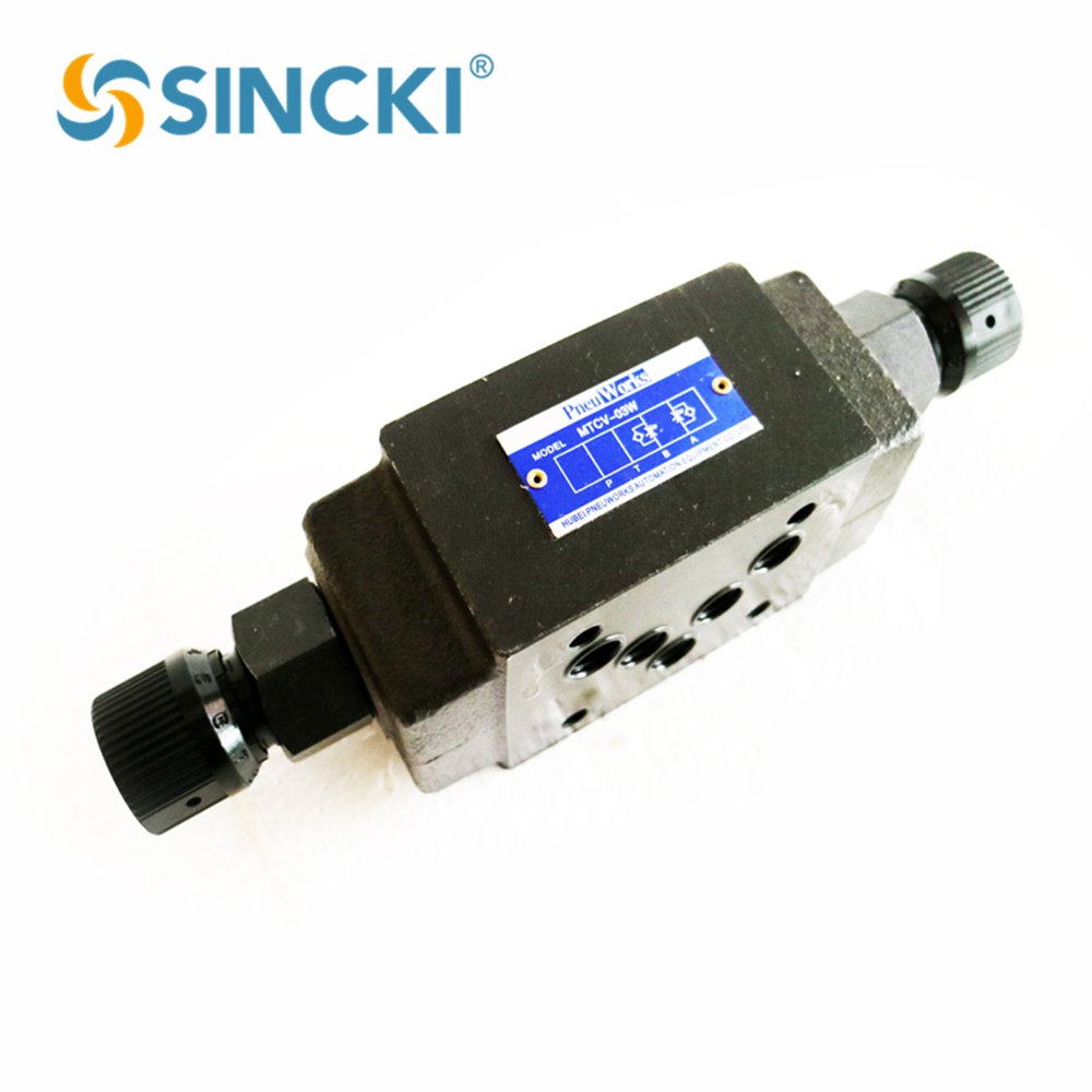 Yuken Type MTCV-03 Modular Hydraulic Check Throttle Valve Flow Control Valve