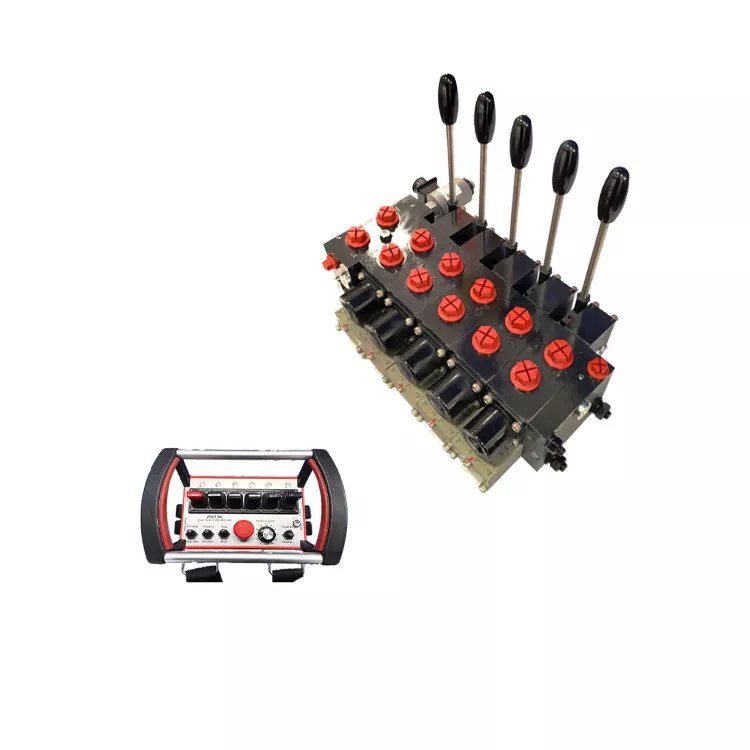Remote control and Hawe style Hydraulic proportional valve for Bridge erecting vehicle