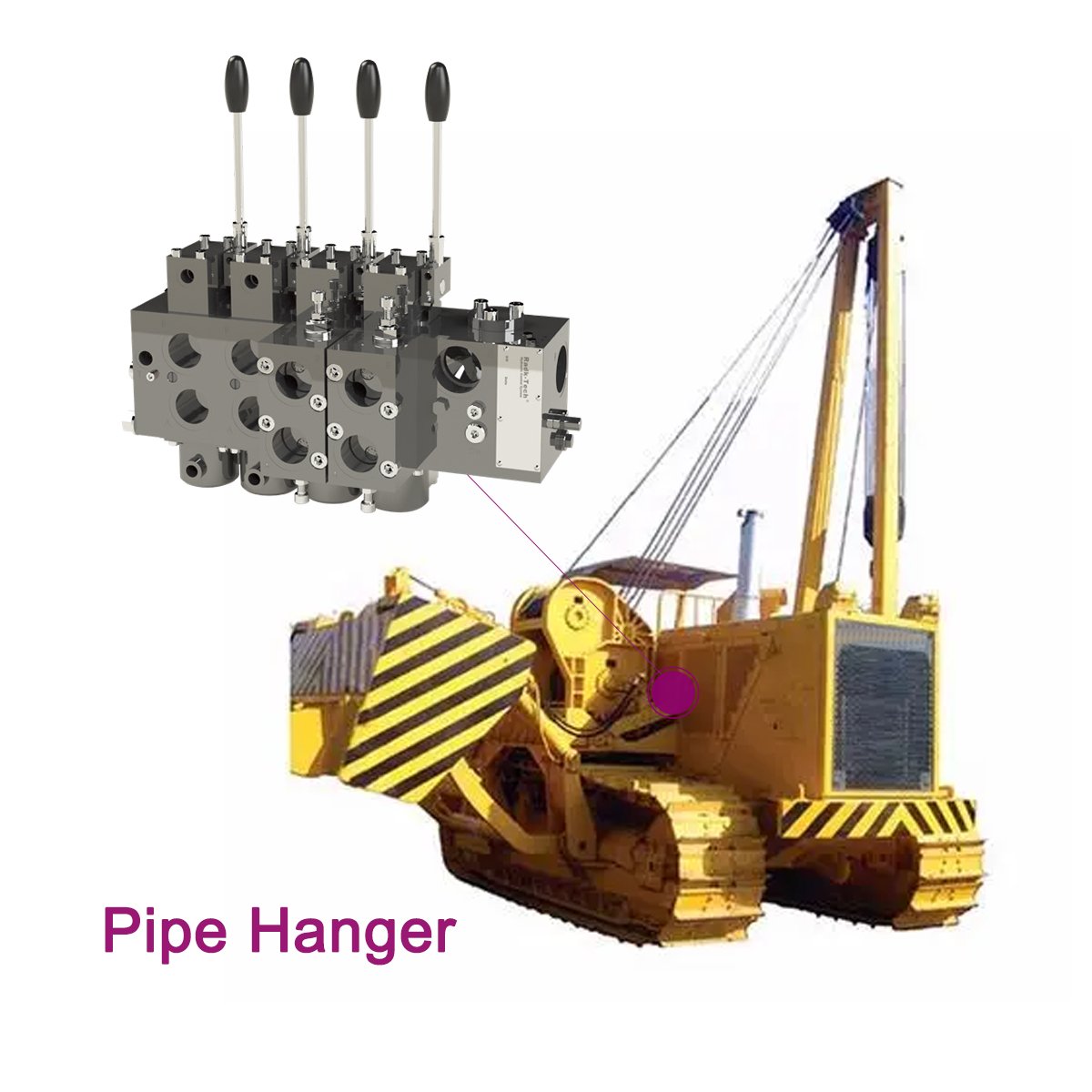 Hawe hydraulic proportional directional spool valve bank type PSV PSL PSM size 5 load sensing group manifold block