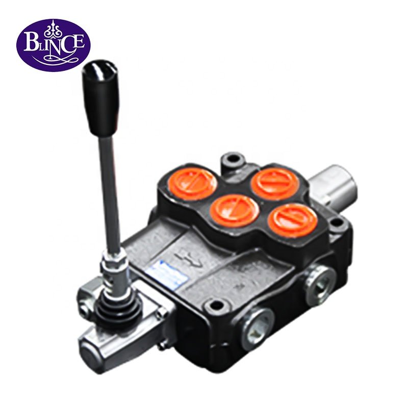 P40 P80 P120 2 Spool Hydraulic Directional Control Valve for Tractor Loader 1 Joystick