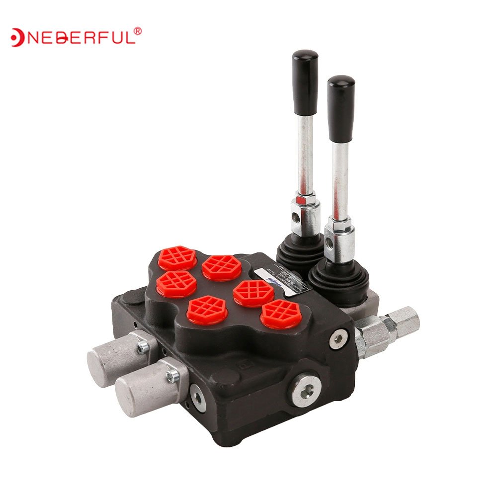 Hydraulic Manual Distributor with 1-7 Spools 3 lever manual or pneumatic control kits sd11 70L/MIN MONOBLOCK DIRECTIONAL VALVE